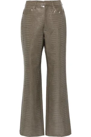 ROTATE Pantalones rectos de talle medio