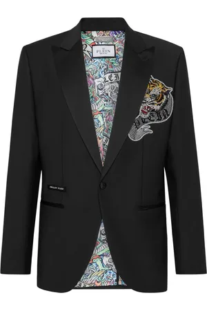 Philipp Plein Blazer con botones y aplique de tatuaje
