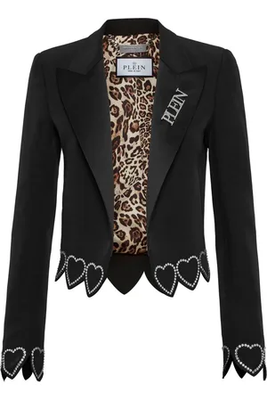 Philipp Plein Blazer con aplique de corazón