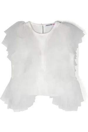 Patrizia Pepe Girl Blusa con volantes