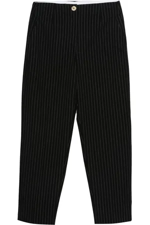 Ganni Pantalones de talle alto a rayas diplomáticas