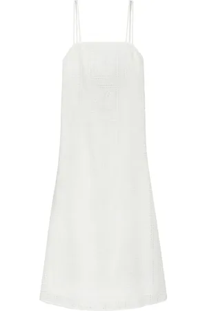Tory Burch Vestido midi con detalle de ojales