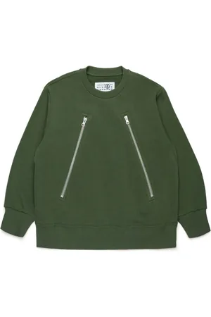 Maison Margiela Sudadera con detalle de cremallera