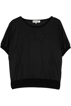 Dior Camiseta con bordado floral