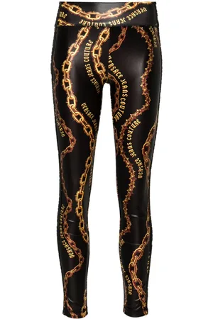 VERSACE Leggins con cadenas estampadas