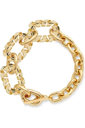 Paco rabanne Collar de cadena con diseño giratorio