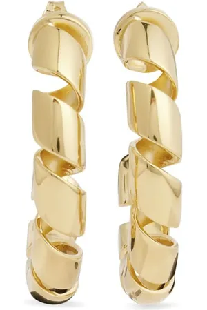 Paco rabanne Pendientes de aro con diseño retorcido
