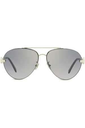 Omega Sculpted-arm navigator-frame sunglasses