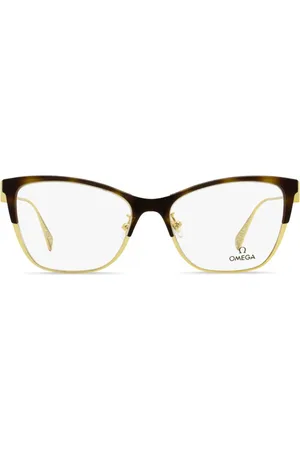 Omega Gafas con montura estilo mariposa
