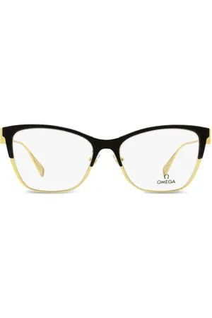 Omega Gafas con montura estilo mariposa