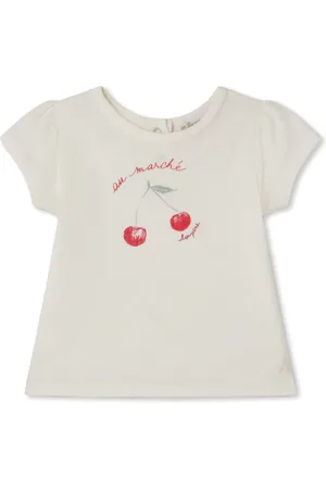 BONPOINT Camiseta Cira con cerezas estampadas