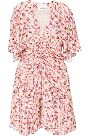 Isabel Marant Vestido corto Lienne con motivo geométrico
