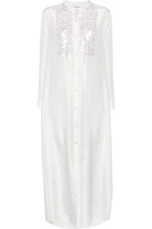 P.A.R.O.S.H. Vestido camisero con lentejuelas