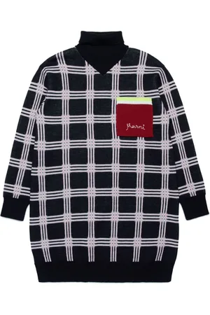 Marni Vestido con motivo de cuadros