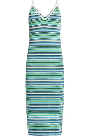 Lacoste Vestido midi a rayas