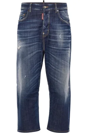 Dsquared2 Vaqueros capri con efecto lavado