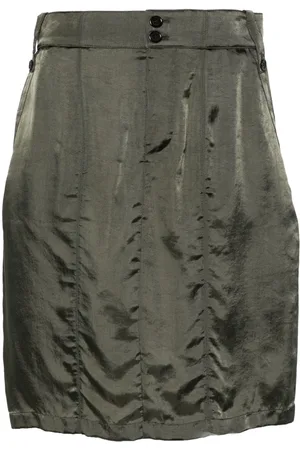 Saint Laurent Minifalda de tubo de satén