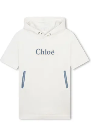 Chloé Vestido con capucha y aplique del logo