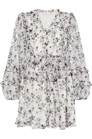 B+AB Vestido corto con estampado floral