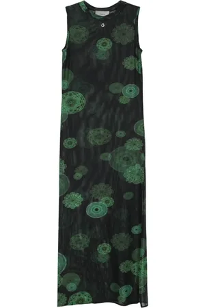 COPERNI Vestido largo con estampado cimático