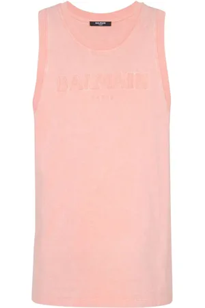 Balmain Top con logo bordado