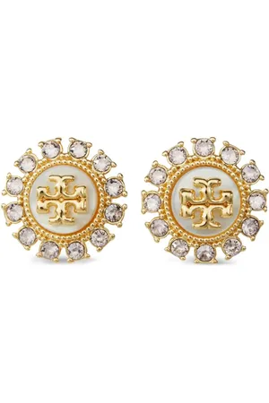 Tory Burch Pendientes Kira con apliques de cristales