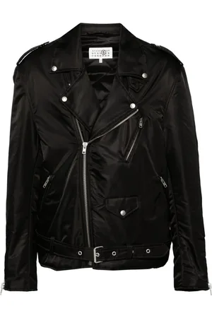 Maison Margiela Chaqueta biker acolchada con cinturón
