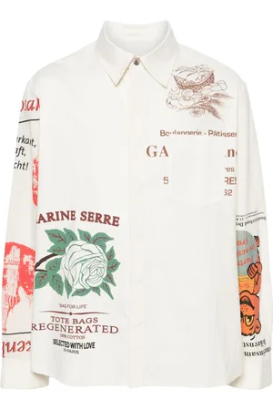 Marine Serre Camisa con varios estampados