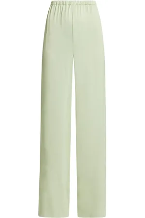 Salvatore Ferragamo Pantalones rectos de talle alto