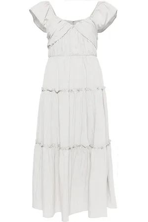 B+AB Vestido midi a capas