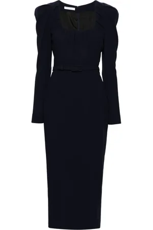 Alessandra Rich Vestido midi con cinturón
