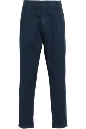 Dondup Pantalones chinos tapered con placa del logo