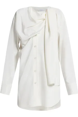 Salvatore Ferragamo Camisa con detalle drapeado