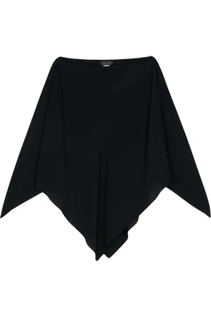 GIANLUCA CAPANNOLO Blusa de satén con diseño de capa