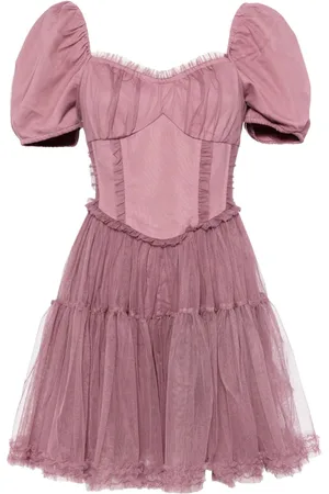 B+AB Vestido corto con paneles