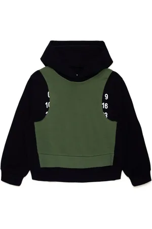 Maison Margiela Sudadera con capucha y diseño de capas