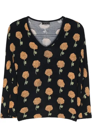 VERSACE Jersey con estampado floral 2000