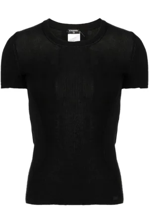 CHANEL Top con cuello redondo 2003