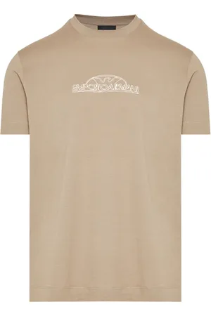 Emporio Armani Camiseta con logo bordado y cuello redondo