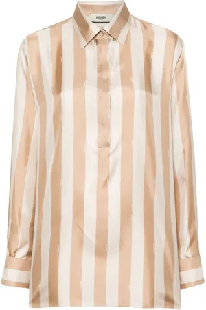 Fendi Camisa a rayas Pequin