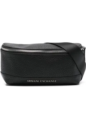 Armani Exchange Riñonera con placa del logo