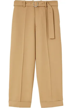 Jil Sander Pantalones rectos con cinturón