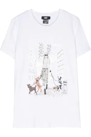 DKNY Camiseta con estampado gráfico