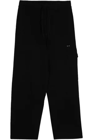 SONGZIO Pantalones de chándal con aplique de pantera