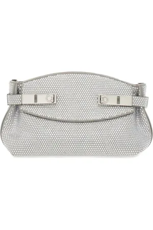 Salvatore Ferragamo Bolso de mano Hug con aplique de cristales