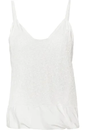 Jil Sander Top sin mangas con detalle calado