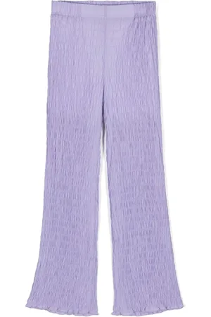 LA STUPENDERIA Pantalones con detalles fruncidos