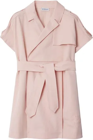 Burberry Vestido tipo trenza con manga corta