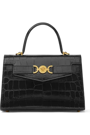 VERSACE Bolso shopper Medusa 95 con efecto de piel de cocodrilo
