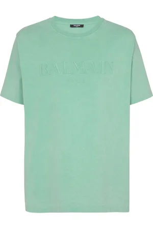 Balmain Camiseta con logo bordado